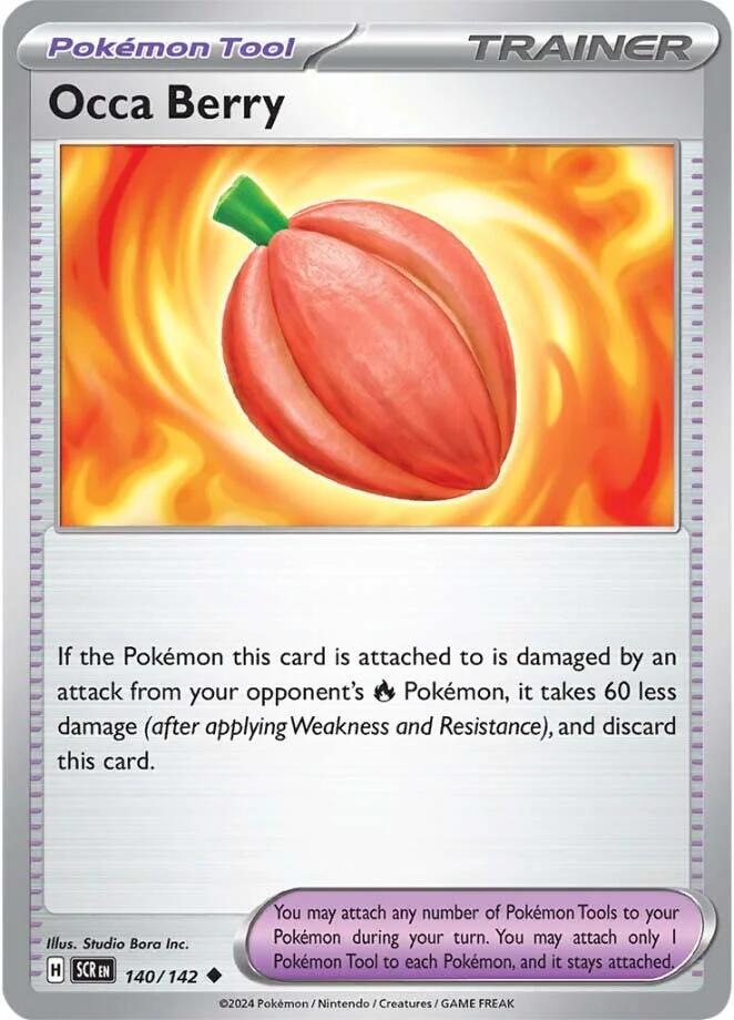 Occa Berry (140/142) [Scarlet & Violet: Stellar Crown] - Pokémon - Card Brawlers | Quebec | Canada |