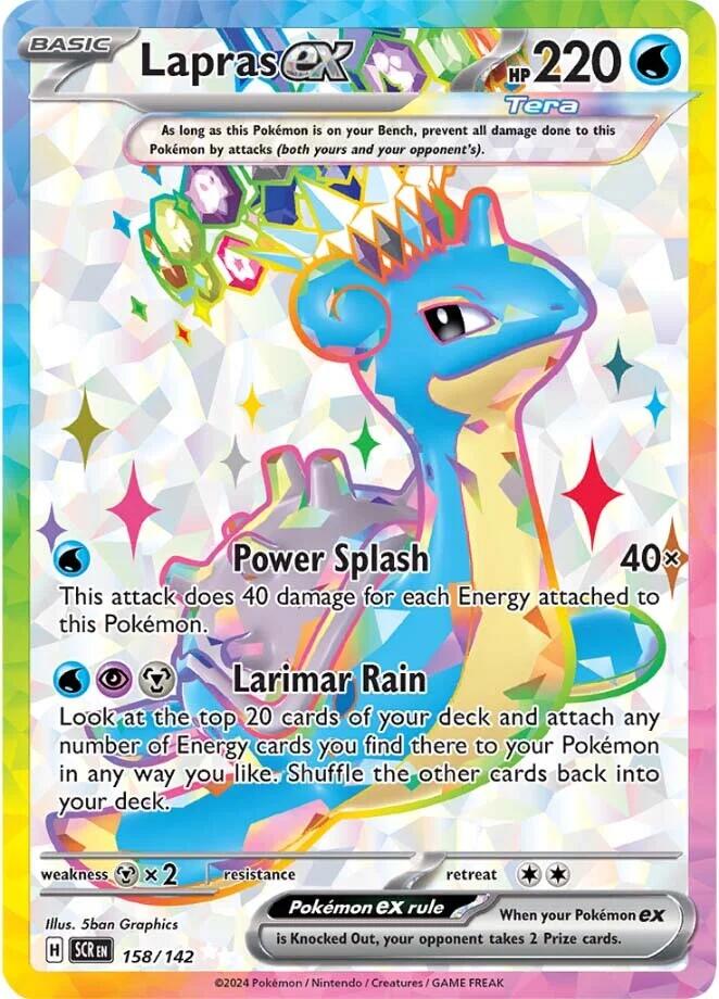 Lapras ex (158/142) [Scarlet & Violet: Stellar Crown] - Pokémon - Card Brawlers | Quebec | Canada |