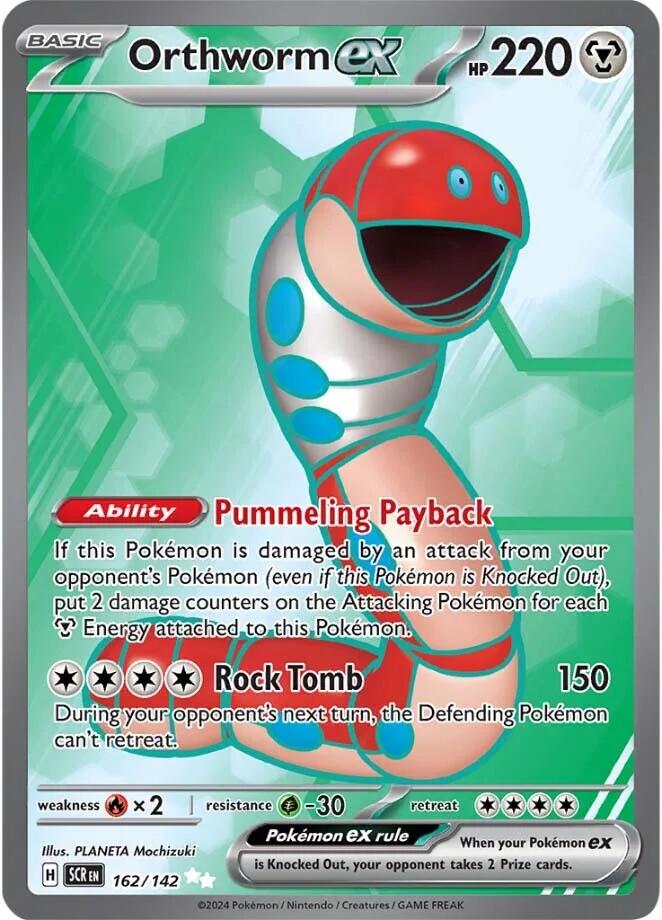 Orthworm ex (162/142) [Scarlet & Violet: Stellar Crown] - Pokémon - Card Brawlers | Quebec | Canada |