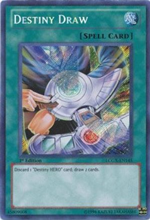 Destiny Draw [LCGX-EN145] Secret Rare - Yu-Gi-Oh! - Card Brawlers | Quebec | Canada |