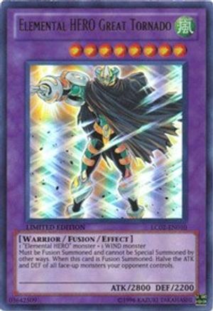 Elemental HERO Great Tornado [LC02-EN010] Ultra Rare
