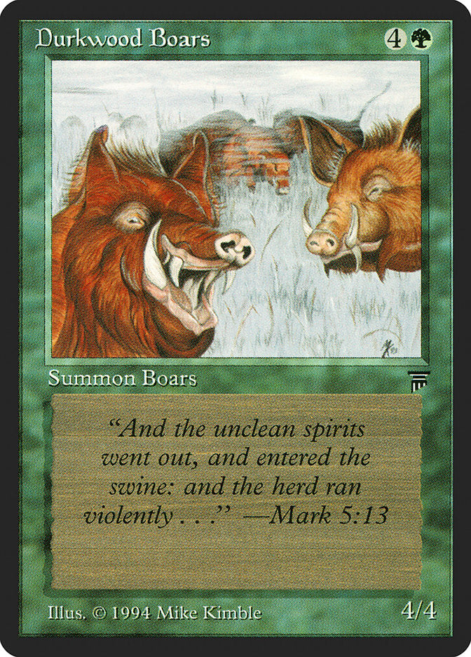 Durkwood Boars [Legends] - Magic: The Gathering - Card Brawlers | Quebec | Canada |