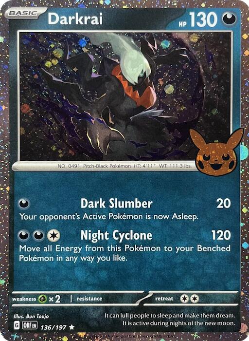 Darkrai (136/197) (Cosmos Holo) [Trick or Trade 2024] - Pokémon - Card Brawlers | Quebec | Canada |