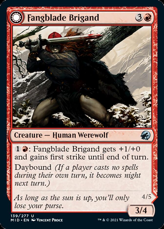 Fangblade Brigand // Fangblade Eviscerator [Innistrad: Midnight Hunt] - Magic: The Gathering - Card Brawlers | Quebec | Canada |