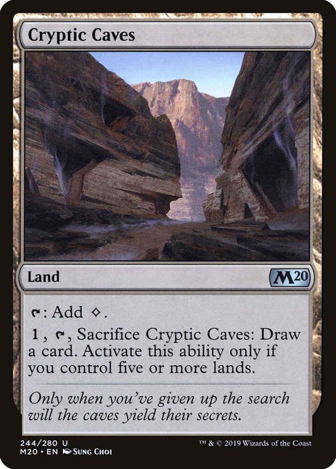 Cryptic Caves [Core Set 2020] - Magic: The Gathering - Card Brawlers | Quebec | Canada |