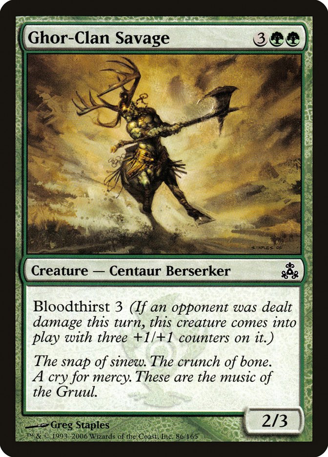 Ghor-Clan Savage [Guildpact] - Magic: The Gathering - Card Brawlers | Quebec | Canada |