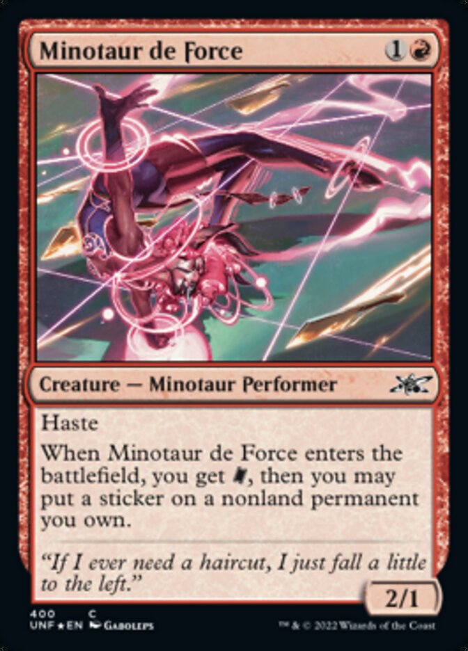 Minotaur de Force (Galaxy Foil) [Unfinity] - Magic: The Gathering - Card Brawlers | Quebec | Canada |
