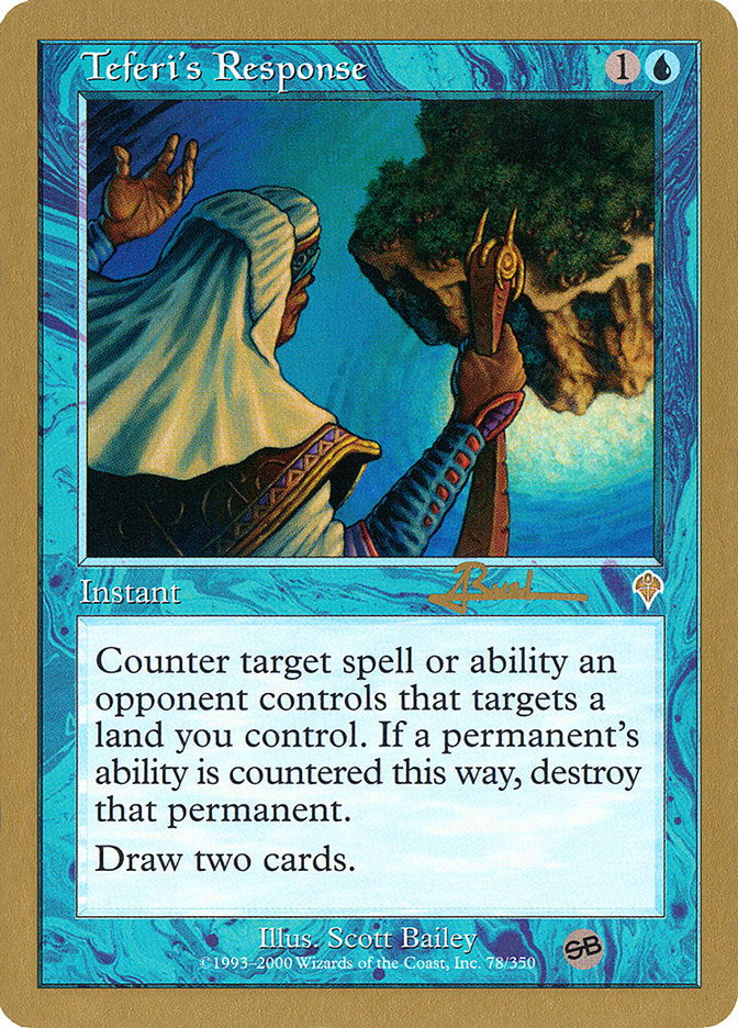Teferi's Response (Antoine Ruel) (SB) [World Championship Decks 2001] - Magic: The Gathering - Card Brawlers | Quebec | Canada |