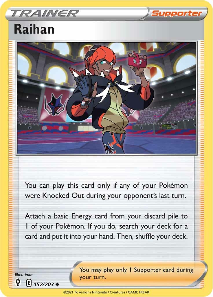 Raihan (152/203) [Sword & Shield: Evolving Skies] - Pokémon - Card Brawlers | Quebec | Canada |