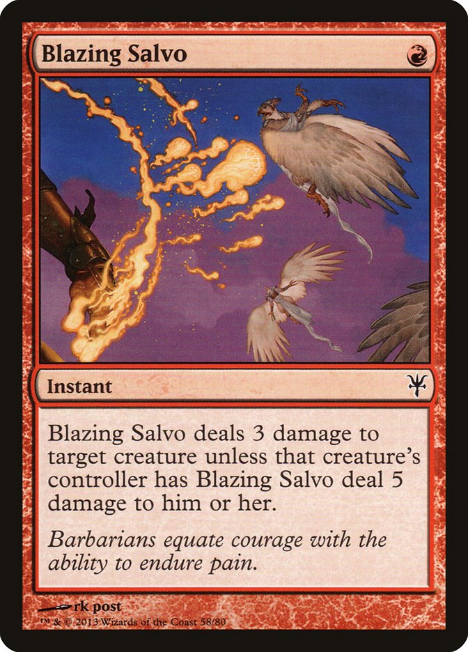 Blazing Salvo [Duel Decks: Sorin vs. Tibalt] - Magic: The Gathering - Card Brawlers | Quebec | Canada |