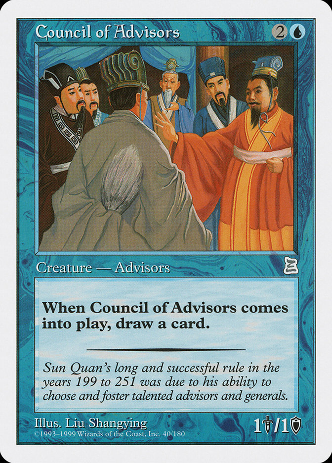 Council of Advisors [Portal Three Kingdoms] - Magic: The Gathering - Card Brawlers | Quebec | Canada |