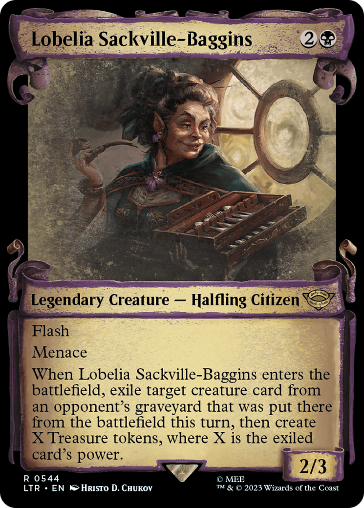 Lobelia Sackville-Baggins [The Lord of the Rings: Tales of Middle-Earth Showcase Scrolls] - Magic: The Gathering - Card Brawlers | Quebec | Canada |