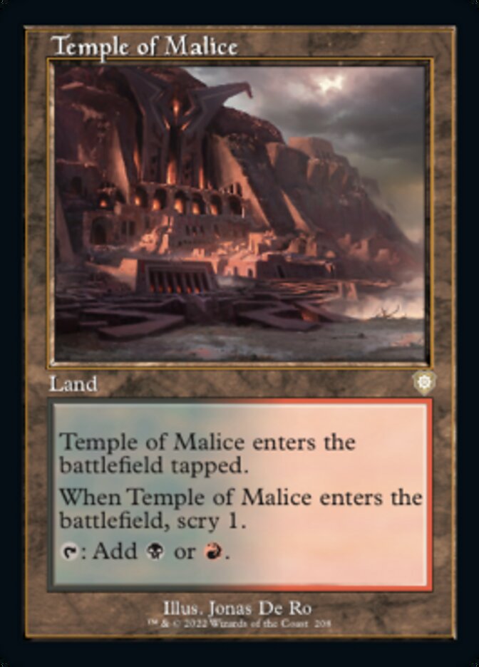 Temple of Malice (Retro) [The Brothers' War Commander] - Magic: The Gathering - Card Brawlers | Quebec | Canada |