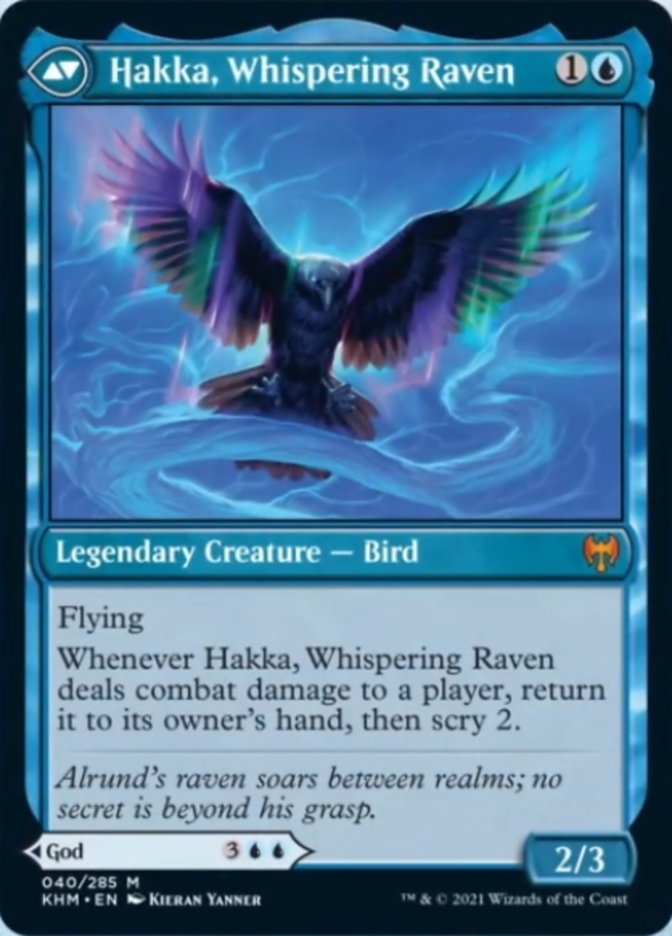 Alrund, God of the Cosmos // Hakka, Whispering Raven [Kaldheim] - Magic: The Gathering - Card Brawlers | Quebec | Canada |
