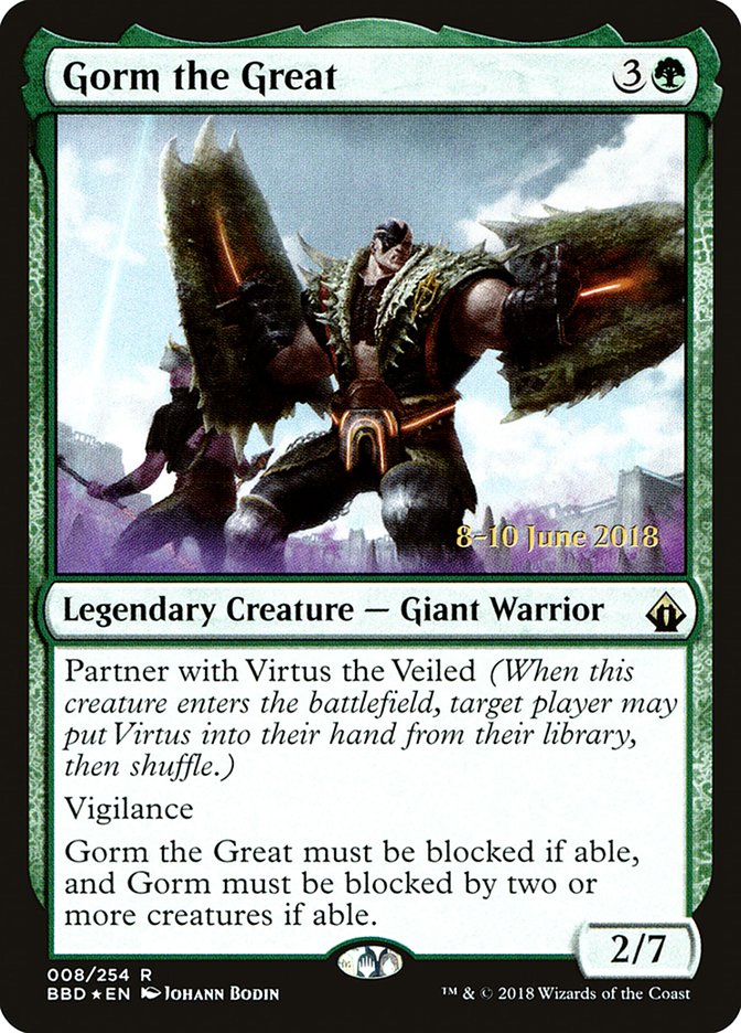 Gorm the Great [Battlebond Prerelease Promos] - Magic: The Gathering - Card Brawlers | Quebec | Canada |