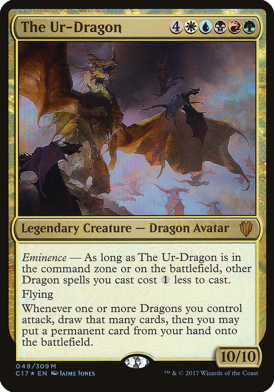 The Ur-Dragon (Oversized) [Commander 2017 Oversized] - Magic: The Gathering - Card Brawlers | Quebec | Canada |