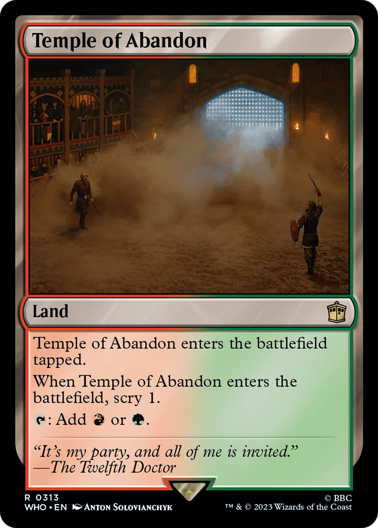 Temple of Abandon [Doctor Who] - Magic: The Gathering - Card Brawlers | Quebec | Canada |
