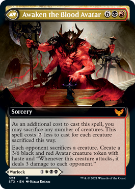 Extus, Oriq Overlord // Awaken the Blood Avatar (Extended Art) [Strixhaven: School of Mages] - Magic: The Gathering - Card Brawlers | Quebec | Canada |
