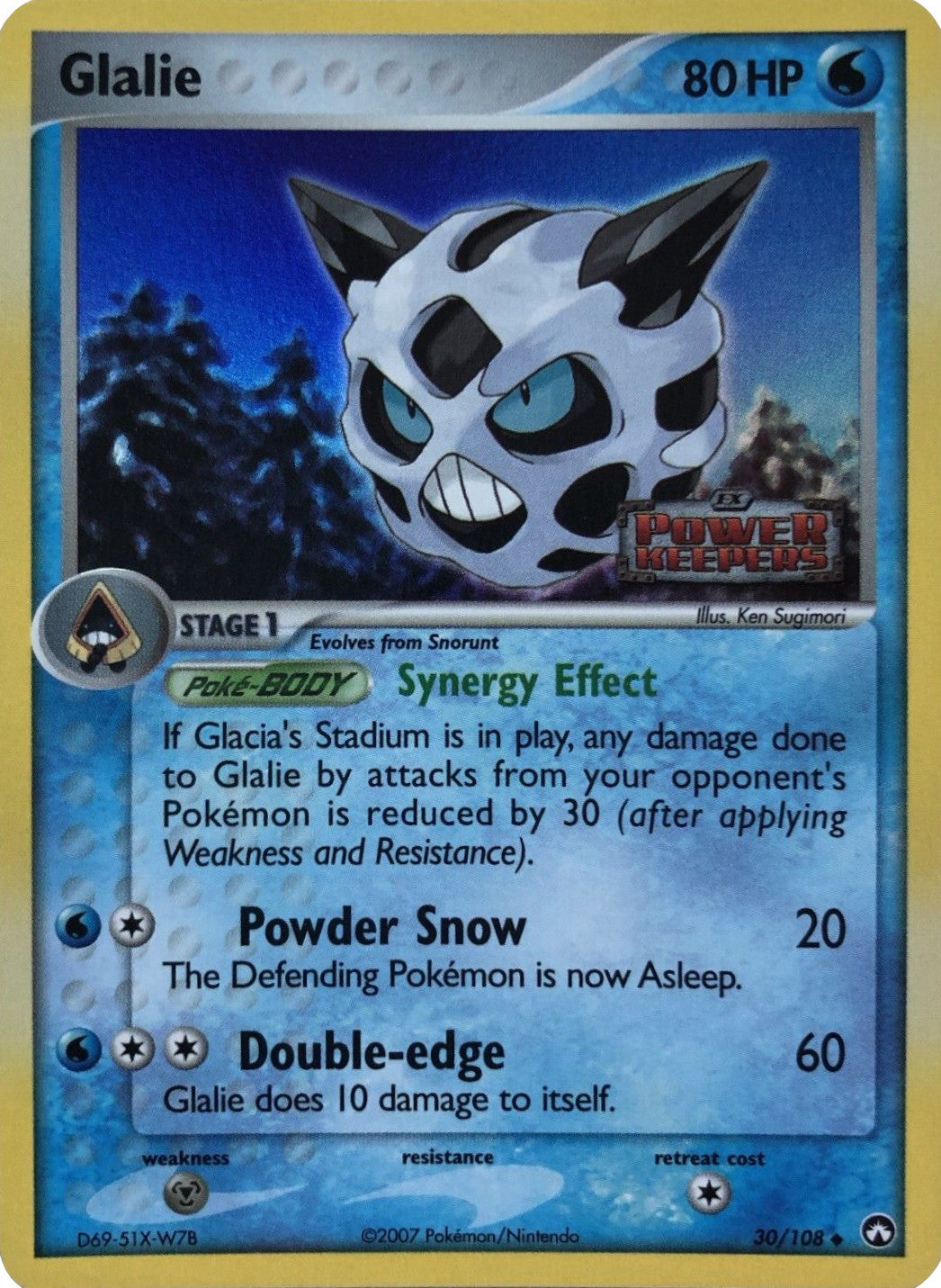 Glalie (30/108) (Stamped) [EX: Power Keepers] - Pokémon - Card Brawlers | Quebec | Canada |