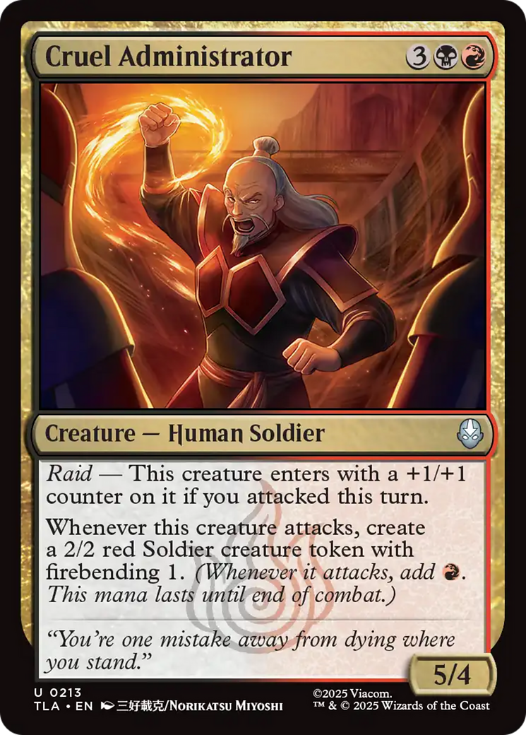 Cruel Administrator [Avatar: The Last Airbender] - Magic: The Gathering - Card Brawlers | Quebec | Canada |