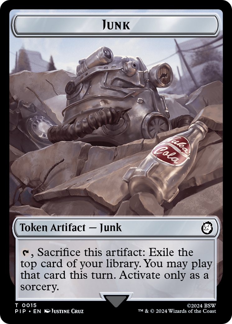 Junk // Copy Double-Sided Token [Fallout Tokens] - Magic: The Gathering - Card Brawlers | Quebec | Canada |