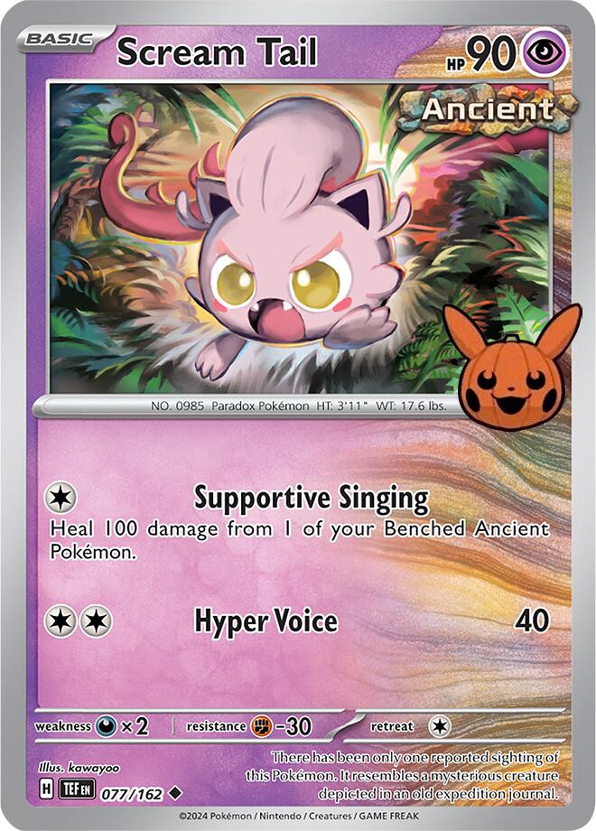 Scream Tail (077/162) [Trick or Trade 2024] - Pokémon - Card Brawlers | Quebec | Canada |