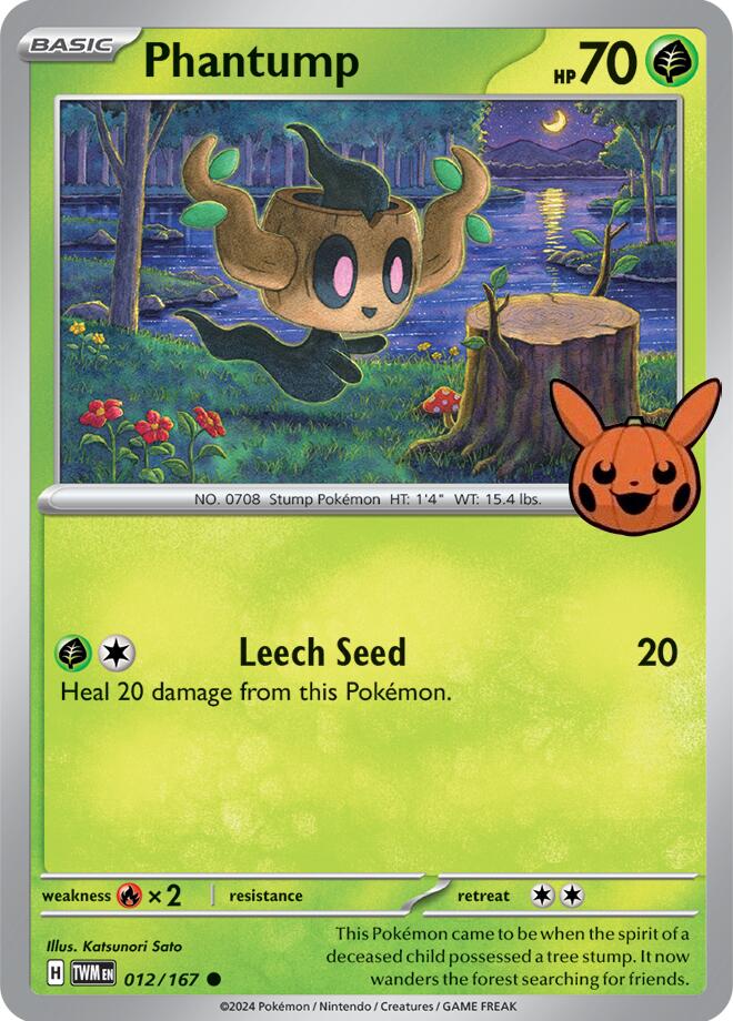 Phantump (012/167) [Trick or Trade 2024] - Pokémon - Card Brawlers | Quebec | Canada |