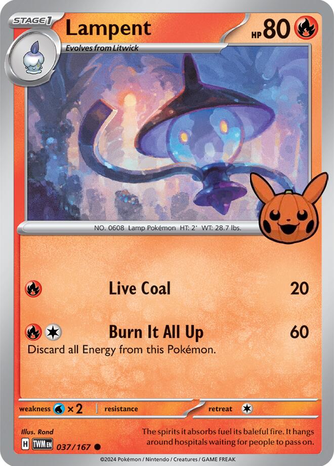 Lampent (037/167) [Trick or Trade] - Pokémon - Card Brawlers | Quebec | Canada |