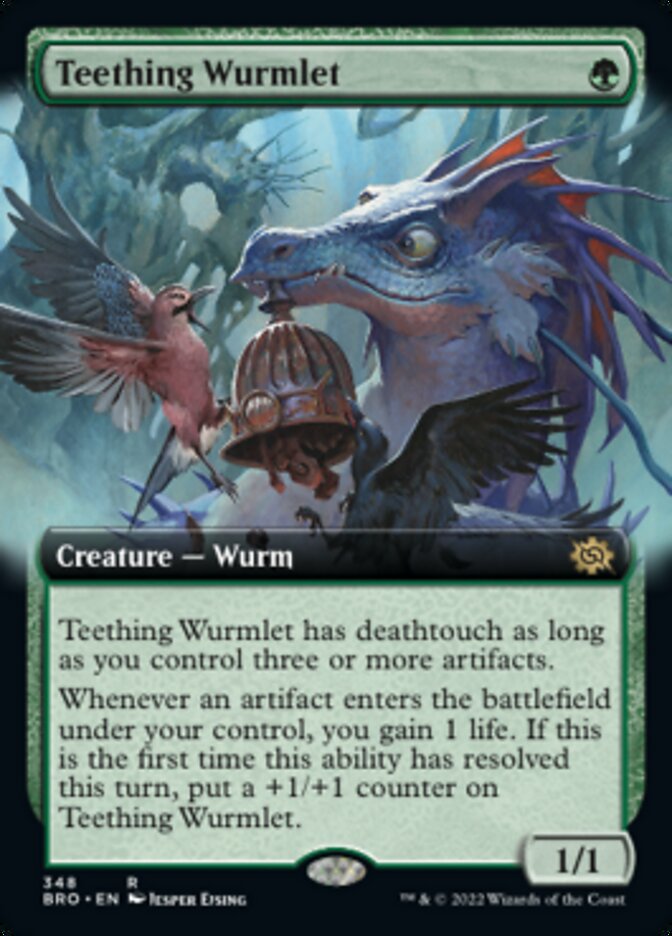 Teething Wurmlet (Extended Art) [The Brothers' War] - Magic: The Gathering - Card Brawlers | Quebec | Canada |