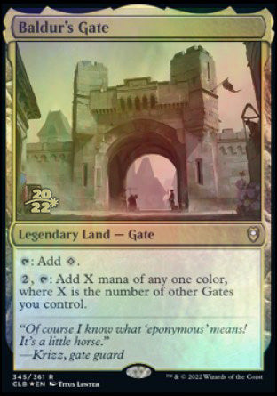 Baldur's Gate [Commander Legends: Battle for Baldur's Gate Prerelease Promos] - Magic: The Gathering - Card Brawlers | Quebec | Canada |
