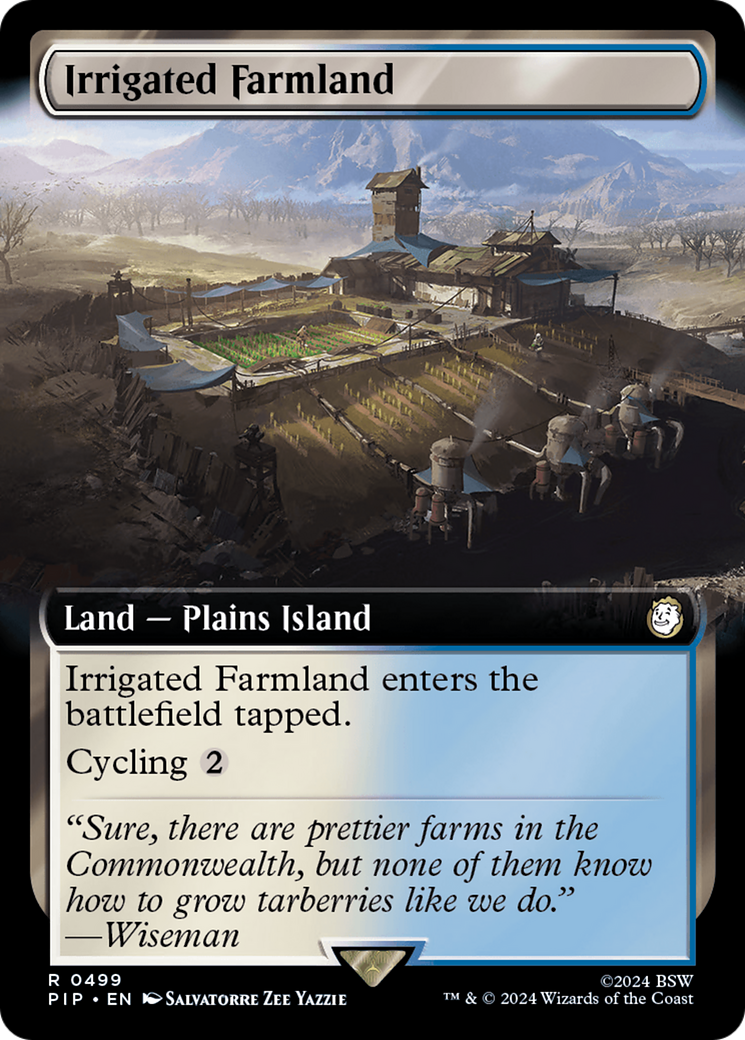 Irrigated Farmland (Extended Art) [Fallout] - Magic: The Gathering - Card Brawlers | Quebec | Canada |