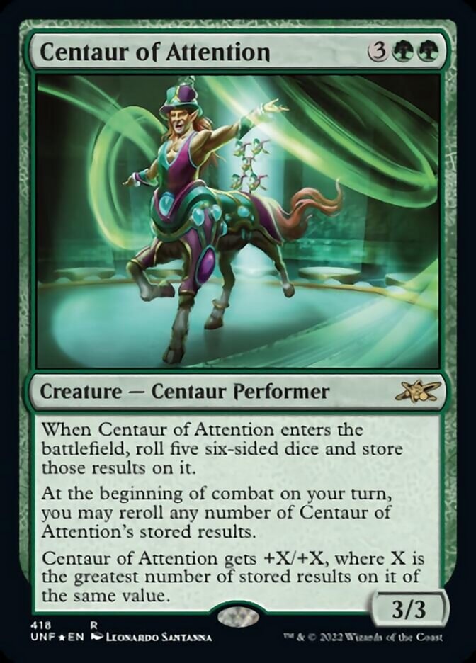 Centaur of Attention (Galaxy Foil) [Unfinity] - Magic: The Gathering - Card Brawlers | Quebec | Canada |