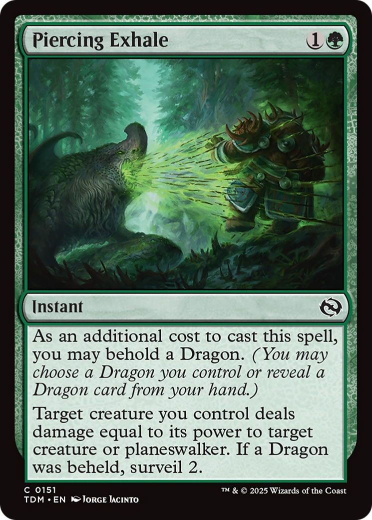 Piercing Exhale [Tarkir: Dragonstorm] - Magic: The Gathering - Card Brawlers | Quebec | Canada |