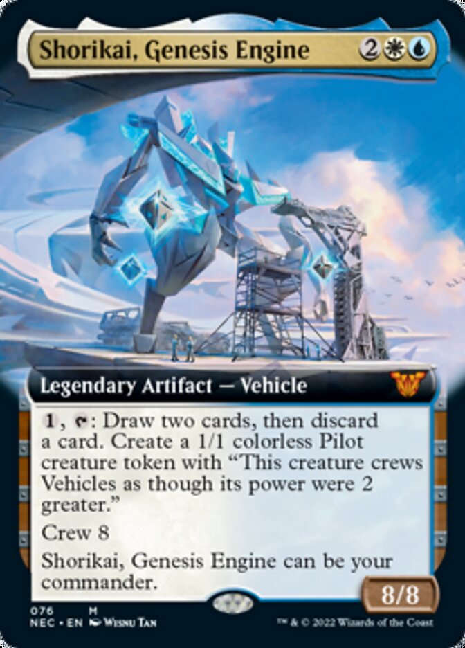 Shorikai, Genesis Engine (Extended Art) [Kamigawa: Neon Dynasty Commander] - Magic: The Gathering - Card Brawlers | Quebec | Canada |