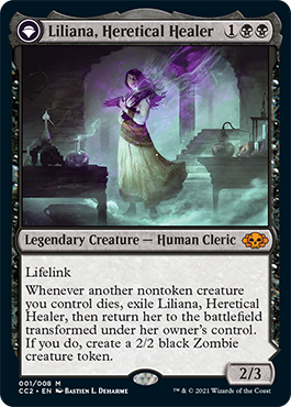 Liliana, Heretical Healer // Liliana, Defiant Necromancer [Commander Collection: Black] - Magic: The Gathering - Card Brawlers | Quebec | Canada |
