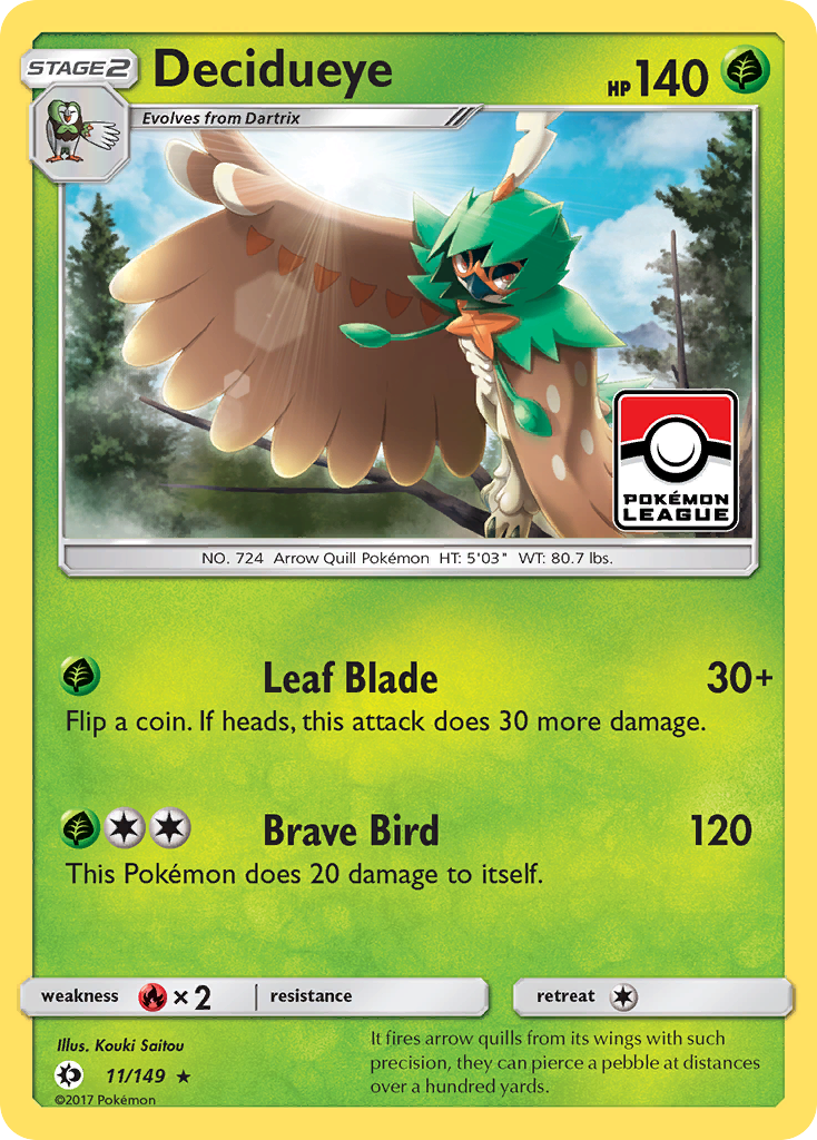 Decidueye (11/149) [Sun & Moon: Base Set] - Pokémon - Card Brawlers | Quebec | Canada |