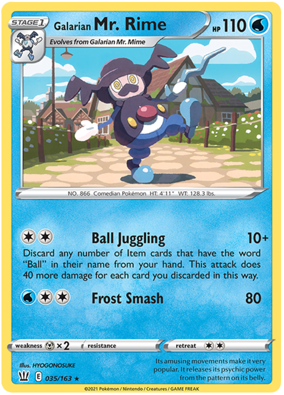 Galarian Mr. Rime (035/163) [Sword & Shield: Battle Styles] - Pokémon - Card Brawlers | Quebec | Canada |