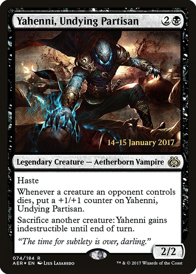 Yahenni, Undying Partisan [Aether Revolt Prerelease Promos] - Magic: The Gathering - Card Brawlers | Quebec | Canada |