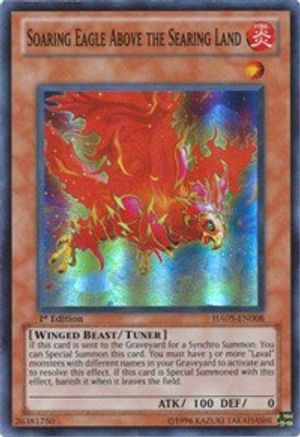 Soaring Eagle Above the Searing Land [HA05-EN008] Super Rare - Yu-Gi-Oh! - Card Brawlers | Quebec | Canada |