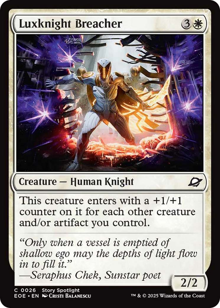 Luxknight Breacher [Edge of Eternities] - Magic: The Gathering - Card Brawlers | Quebec | Canada |
