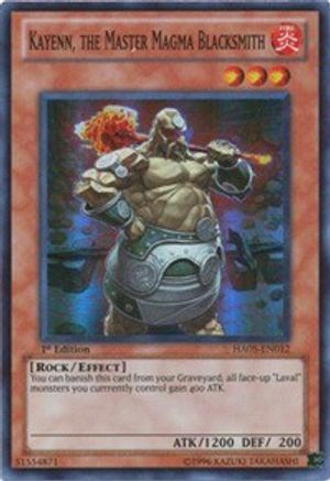 Kayenn, the Master Magma Blacksmith [HA05-EN012] Super Rare - Yu-Gi-Oh! - Card Brawlers | Quebec | Canada |