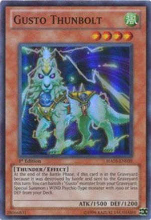 Gusto Thunbolt [HA05-EN039] Super Rare - Yu-Gi-Oh! - Card Brawlers | Quebec | Canada |