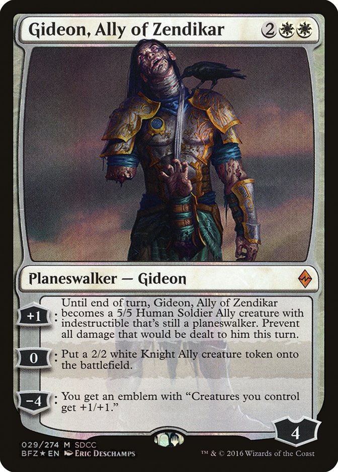 Gideon, Ally of Zendikar [San Diego Comic-Con 2016] - Magic: The Gathering - Card Brawlers | Quebec | Canada |
