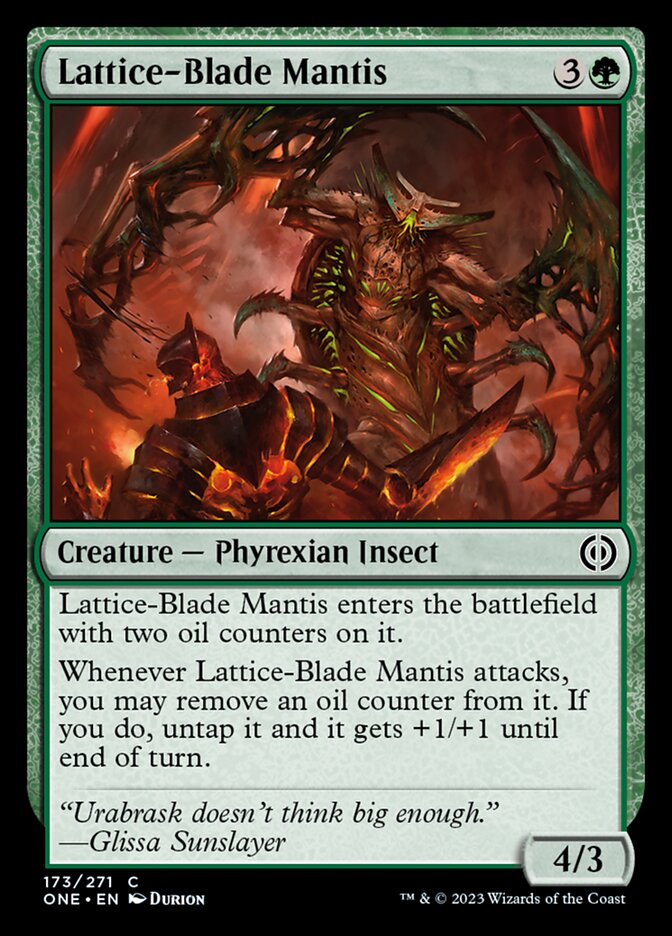 Lattice-Blade Mantis [Phyrexia: All Will Be One] - Magic: The Gathering - Card Brawlers | Quebec | Canada |