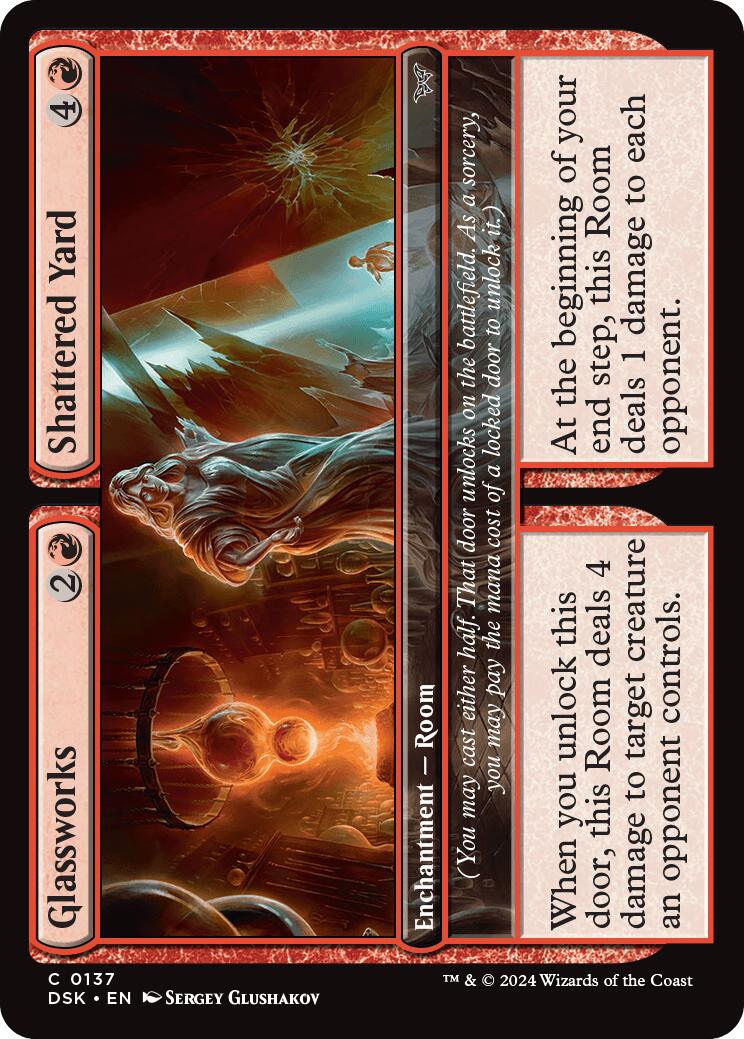 Glassworks // Shattered Yard [Duskmourn: House of Horror] - Magic: The Gathering - Card Brawlers | Quebec | Canada |