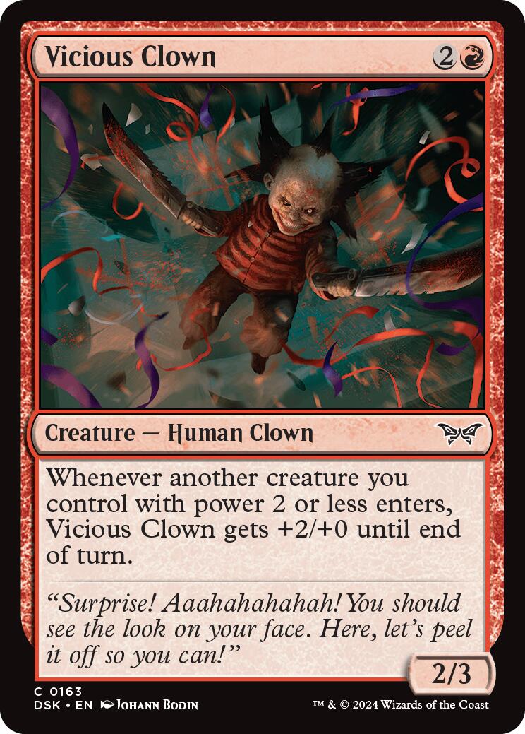 Vicious Clown [Duskmourn: House of Horror] - Magic: The Gathering - Card Brawlers | Quebec | Canada |