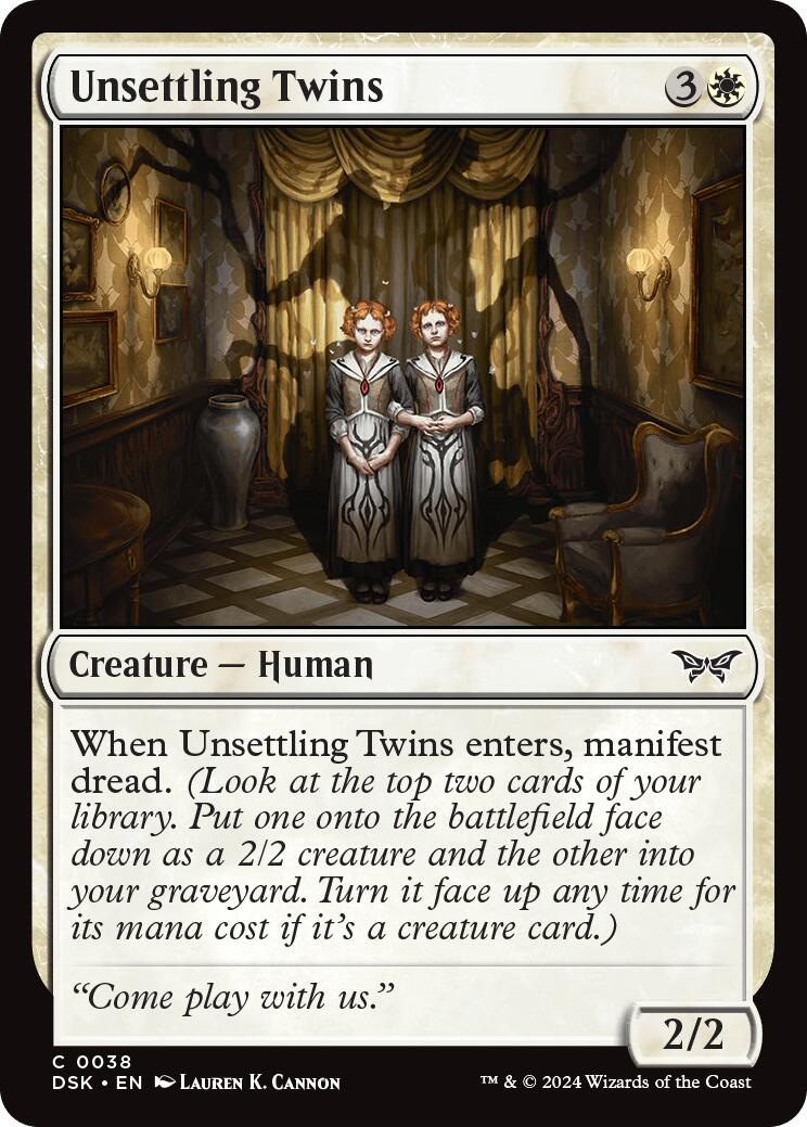 Unsettling Twins [Duskmourn: House of Horror] - Magic: The Gathering - Card Brawlers | Quebec | Canada |