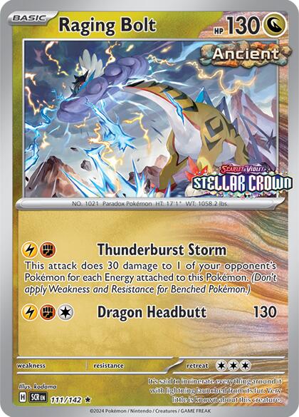 Raging Bolt (111/142) (Cosmo Holo - Best Buy Exclusive) [Miscellaneous Cards] - Pokémon - Card Brawlers | Quebec | Canada |