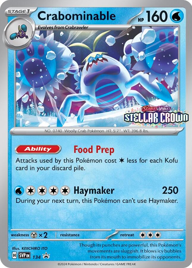 Crabominable (SVP134) [Scarlet & Violet: Black Star Promos] - Pokémon - Card Brawlers | Quebec | Canada |