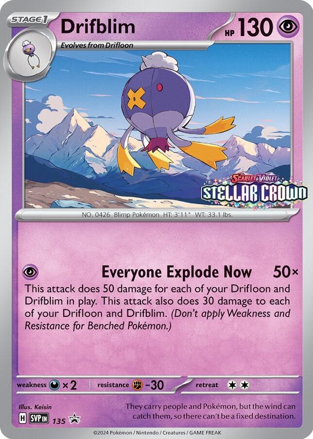 Drifblim (SVP135) [Scarlet & Violet: Black Star Promos] - Pokémon - Card Brawlers | Quebec | Canada |